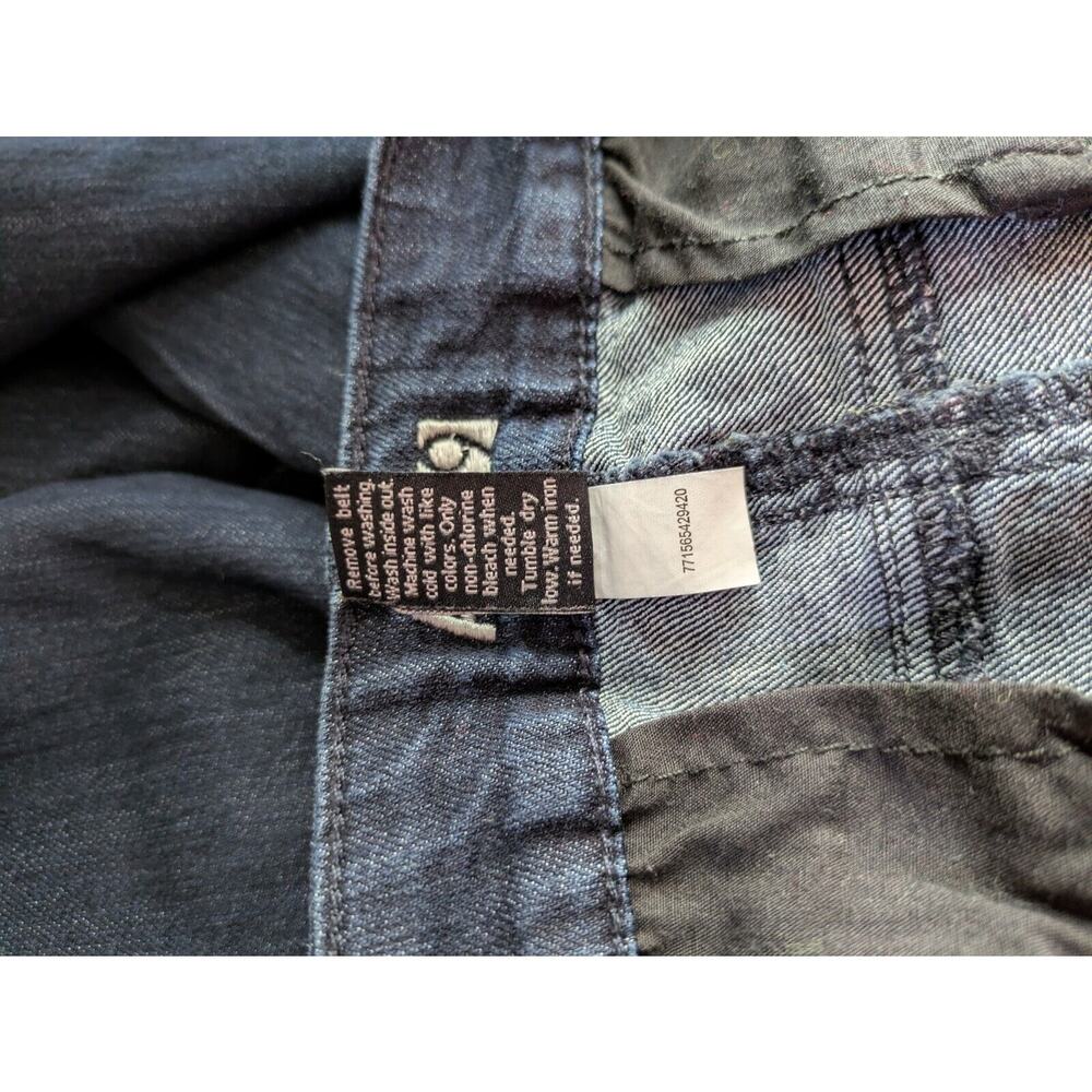 Apt. 9 Jeans Sz 6 Womens Dark Blue Pants Mid Rise Stretch Ladies Wide Leg Denim - Picture 10 of 10